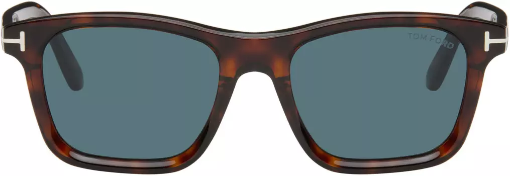 Коричневые и черные солнцезащитные очки Barron TOM FORD, Shiny red Havana