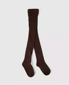 Коричневые колготки для девочек Cotton Juice, коричневый