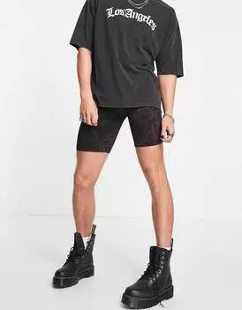 Коричневые короткие леггинсы ASOS DESIGN