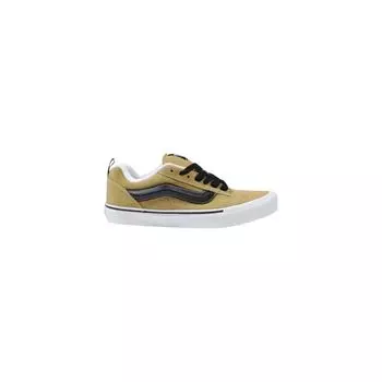 Коричневые кожаные кроссовки Vans