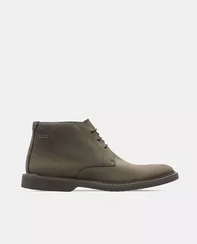 Коричневые кожаные мужские ботинки Clarks, коричневый