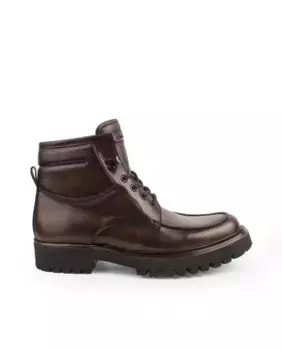 Коричневые кожаные мужские ботинки Roberto Ley, коричневый