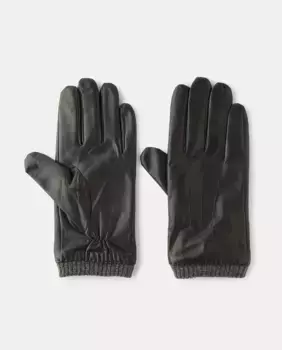 Коричневые кожаные мужские перчатки Сделано в Испании Pierre Cardin, коричневый