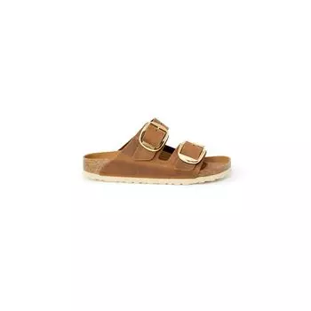 Коричневые кожаные сандалии Birkenstock