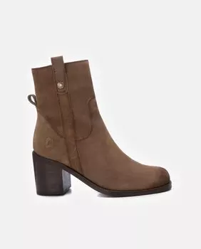 Коричневые кожаные женские ботильоны Carmela, коричневый