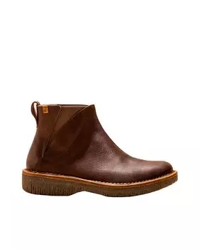 Коричневые кожаные женские ботильоны El Naturalista, коричневый