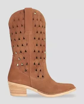 Коричневые кожаные женские ботинки Blogger, коричневый