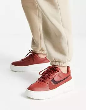 Коричневые кроссовки Nike Air Force 1 PLT.AF.ORM