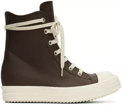 Коричневые кроссовки Porterville Rick Owens, Saddle/Milk/Milk