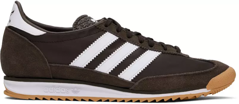 Коричневые кроссовки SL 72 OG Adidas Originals, Dark brown/Cloud white/Gum