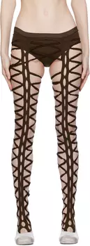 Коричневые леггинсы Шибари Шинейд О Дуайер Sinead O Dwyer