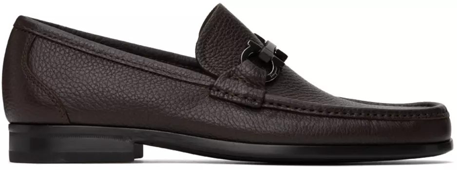 Коричневые лоферы Gancini Ferragamo