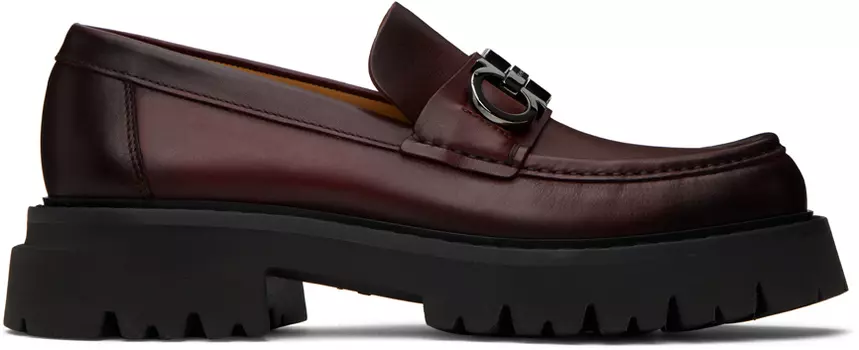 Коричневые лоферы Gancini Ferragamo