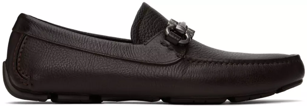 Коричневые лоферы Gancini Ferragamo