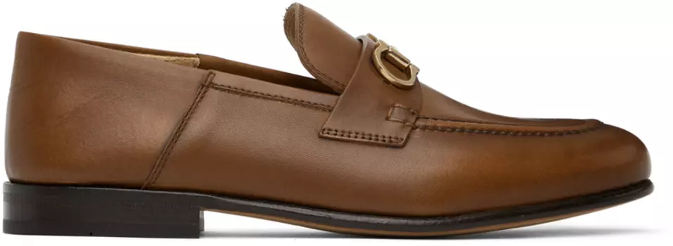Коричневые лоферы Gancini Ferragamo