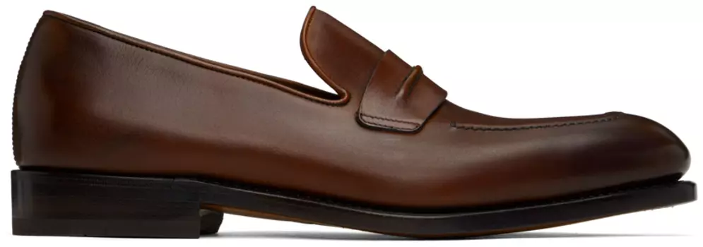 Коричневые лоферы Genk Ferragamo