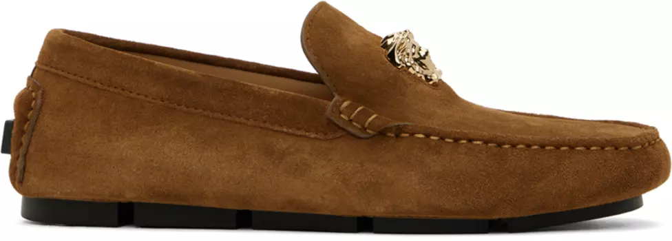 Коричневые лоферы La Medusa Versace