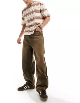 Коричневые мешковатые джинсы с низкой посадкой COLLUSION X015