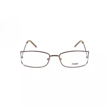 Коричневые металлические оправа Fendi