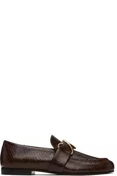 Коричневые мокасины с монограммой Proenza Schouler