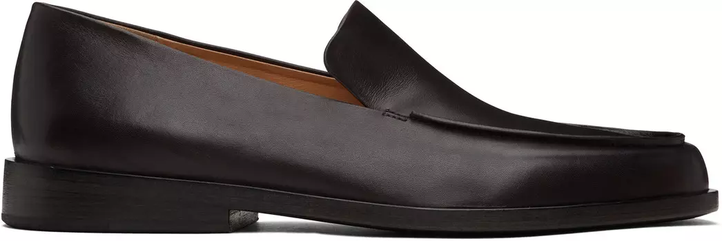 Коричневые мокасо-лоферы Marsell, темно-коричневый