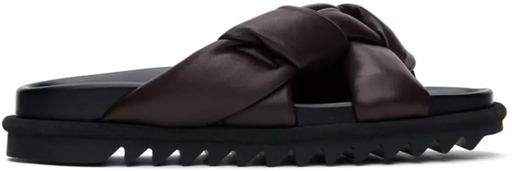 Коричневые мягкие босоножки Dries Van Noten