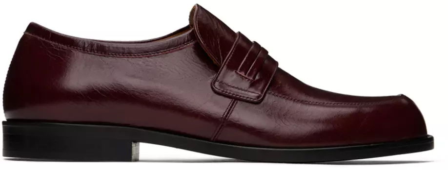 Коричневые мятые лоферы Marni