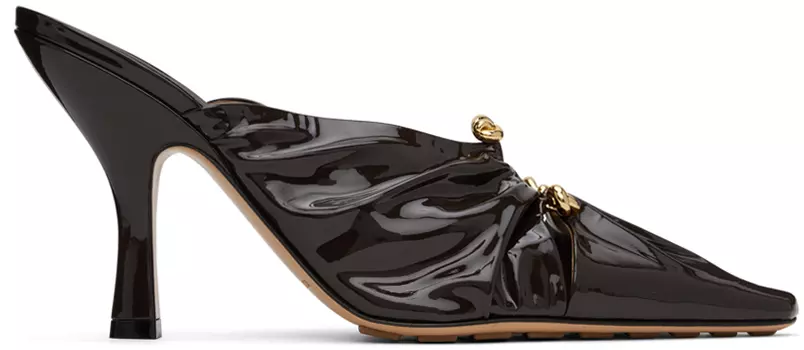 Коричневые мюли Bottega Veneta Bunnie