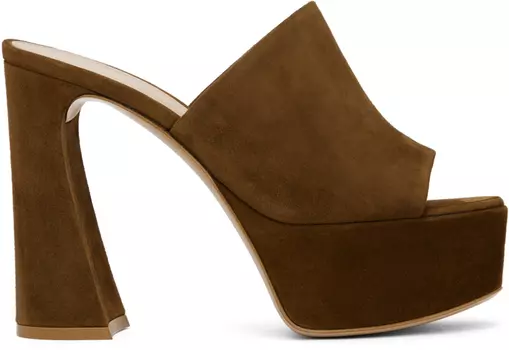 Коричневые мюли Holly Gianvito Rossi