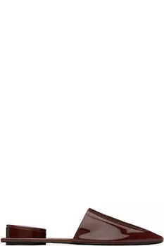 Коричневые мюли с пирсингом Tory Burch