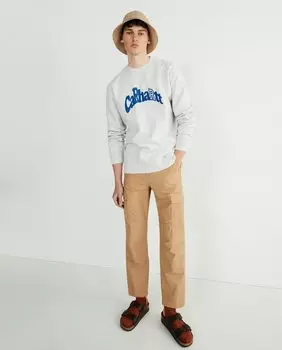 Коричневые мужские брюки-карго Carhartt Wip, коричневый