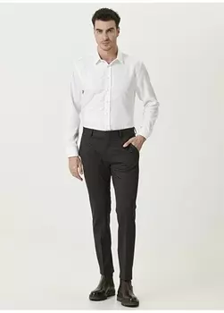 Коричневые мужские брюки прямого кроя с нормальной талией Network