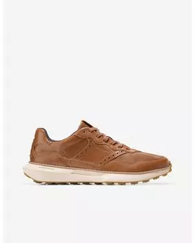 Коричневые мужские кожаные кроссовки с кружевной застежкой Cole Haan, коричневый