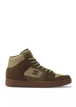 Коричневые мужские кожаные повседневные кроссовки ADYS100787-DCML MANTECA 4 HI WR Dc Shoes, коричневый