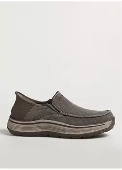 Коричневые мужские повседневные туфли Skechers