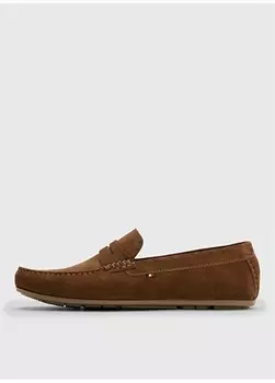 Коричневые мужские замшевые повседневные туфли Tommy Hilfiger