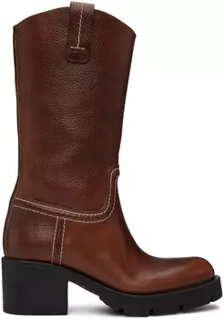 Коричневые невские сапоги Chlo