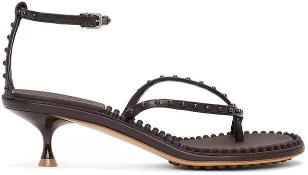 Коричневые низкие сандалии Lagoon Bubble Bottega Veneta
