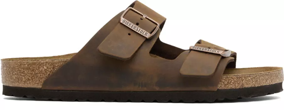 Коричневые обычные сандалии Arizona Birkenstock, Habana