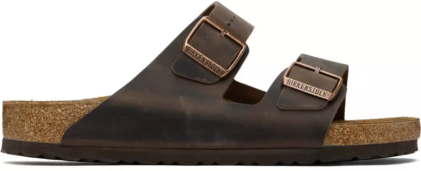 Коричневые обычные сандалии Arizona Birkenstock, Habana