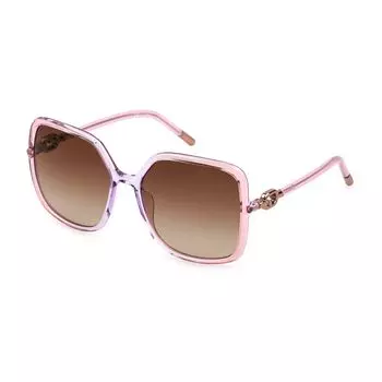 Коричневые пластиковые солнцезащитные очки Furla