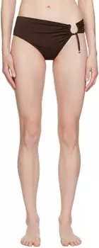Коричневые плавки бикини Le Raphia 'Le Bas De Maillot Aouro' Jacquemus