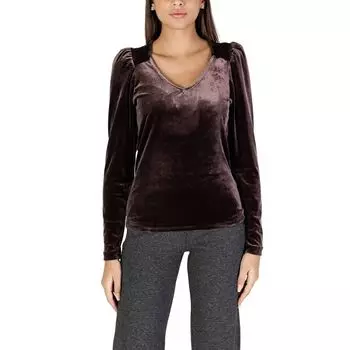 Коричневые полиэстеровые топ и футболка b.young