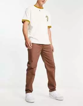 Коричневые прямые джинсы в стиле 90-х New Look