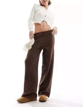 Коричневые пушистые джоггеры UGG Terri Lounge