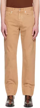 Коричневые рваные джинсы Sfr