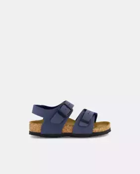 Коричневые сандалии для мальчиков Birkenstock с двойной пряжкой, тёмно-синий