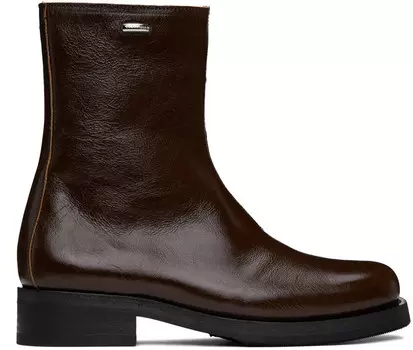 Коричневые сапоги Camion OUR LEGACY, Olive leather