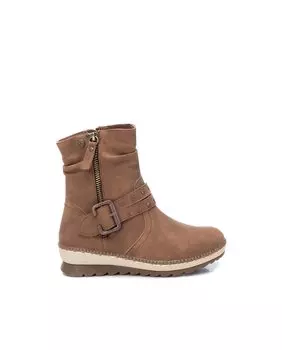 Коричневые сапоги для девочки на молнии Xti, коричневый