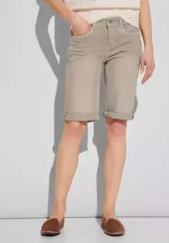 Коричневые шорты-бермуды STREET ONE, цвет Sand Slightly Wash